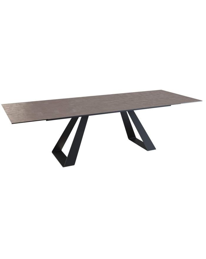 Grande table extensible 190/270 cm en céramique Illusion