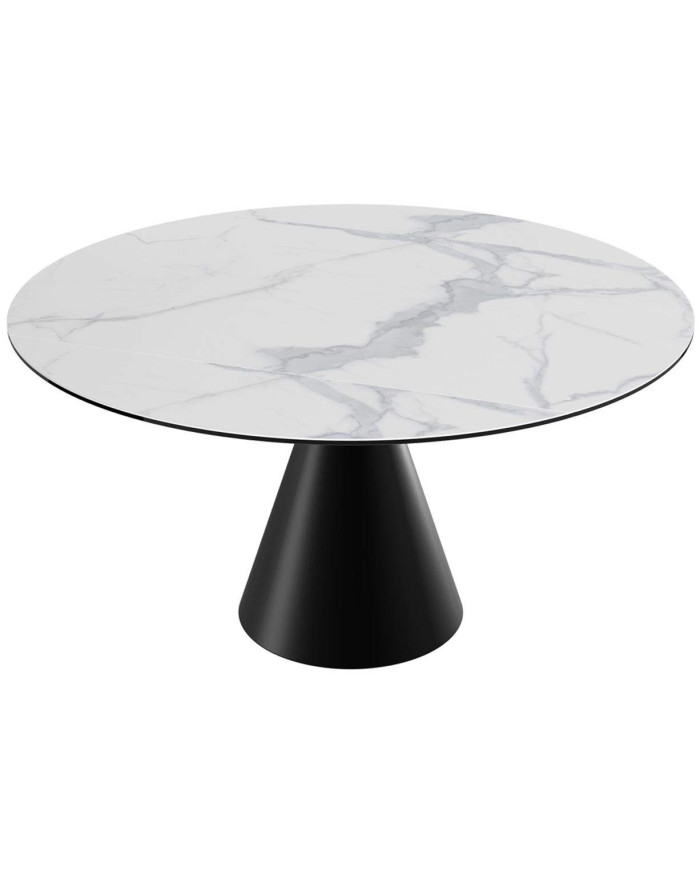 Grande table ronde extensible design Embleme