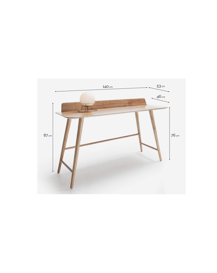 Bureau bois massif design Besk