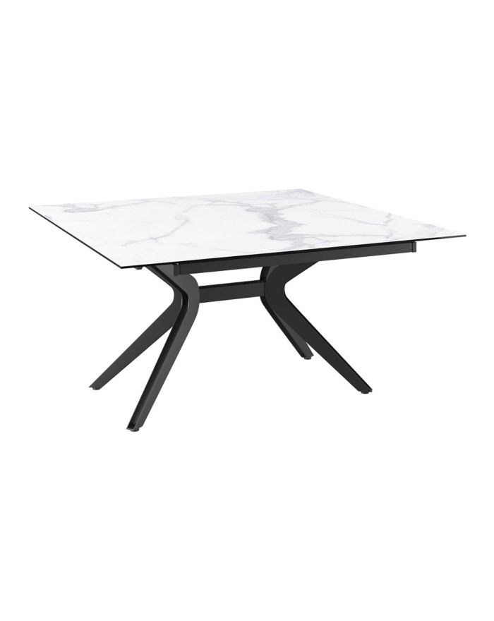 Table rectangle/carrée extensible en céramique Elegance - 5 couleurs