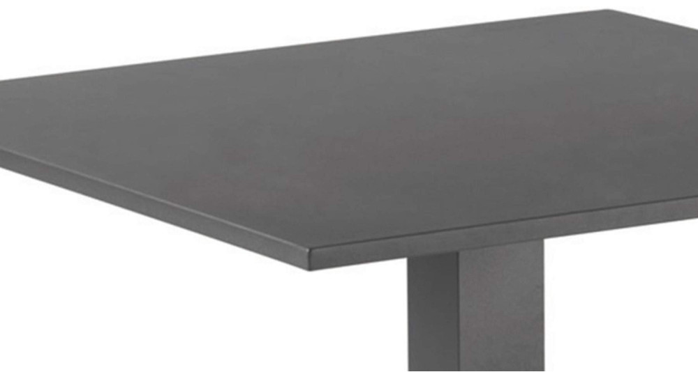 Table haute pliante carrée 70 cm alu anthracite Prada