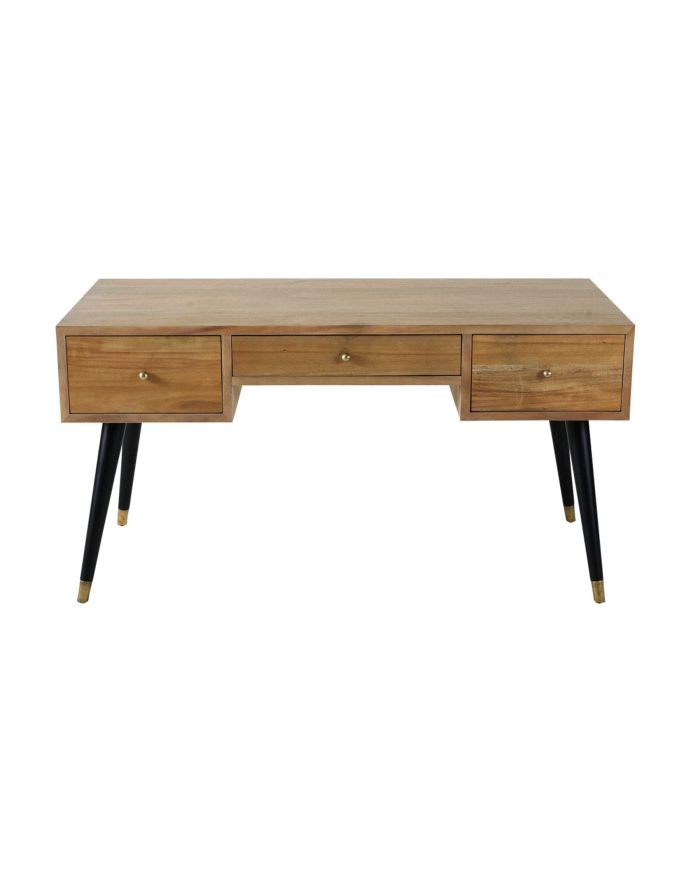 Bureau style années 50 en bois massif Eliot - 14