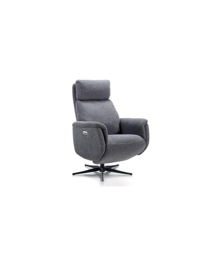 Fauteuil relax électrique moderne Murcia gris foncé - 5