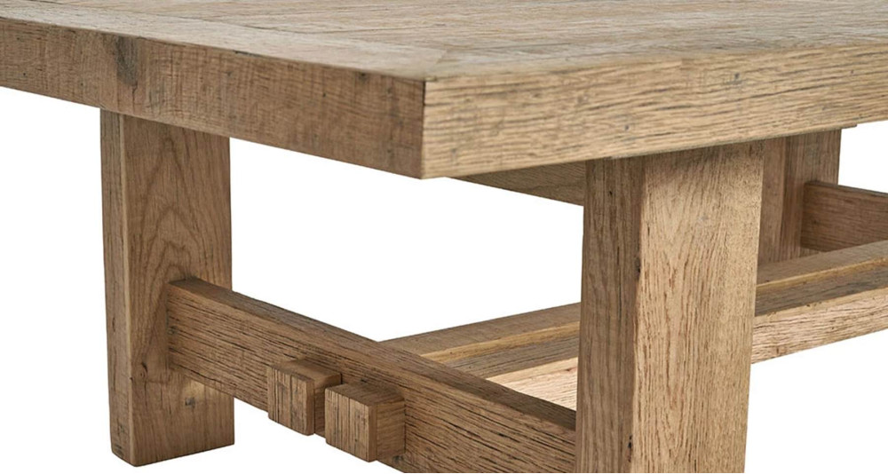 Table basse rectangulaire en bois de chêne Marcelle