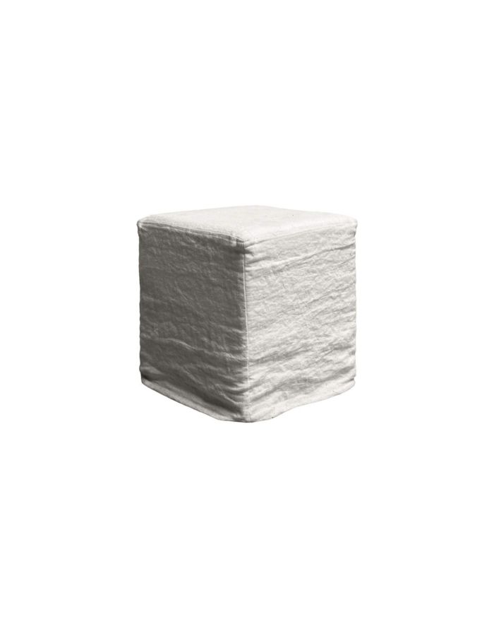 Pouf cube déhoussable Domino Home Spirit