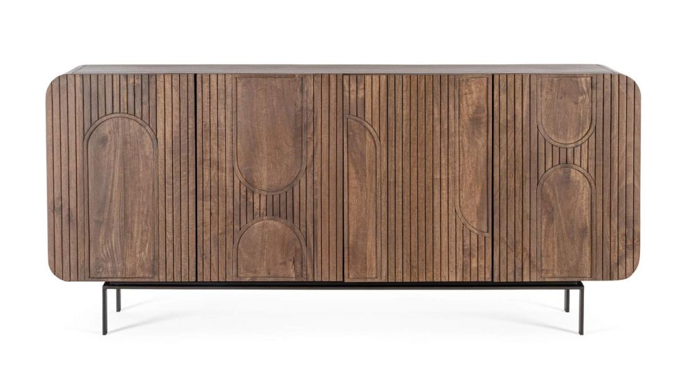 Buffet 4 portes contemporain en bois Orissa