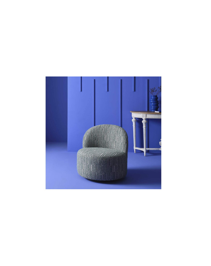 Fauteuil pivotant en tissu tramé Culbuto 2