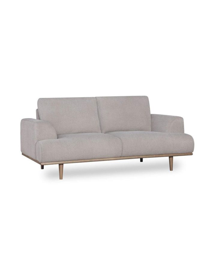 Canapé 2 places scandinave Nova tissu beige - Athezza