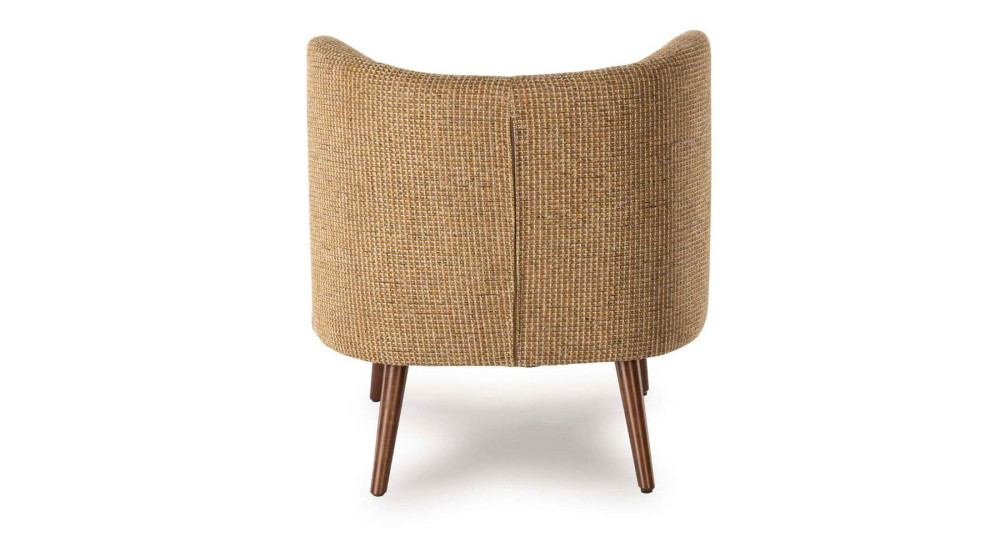 Fauteuil cocktail vintage en tissu Miranda