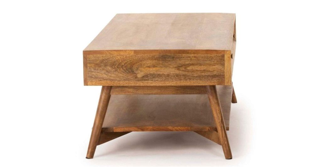 Table Basse en Manguier Itarsi Athezza : Élégance Naturelle pour Votre Salon