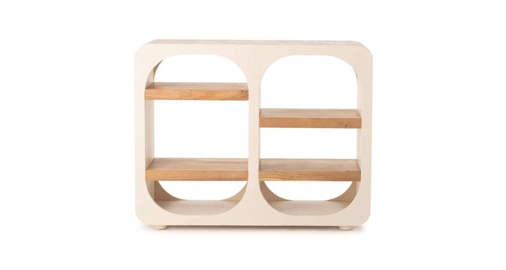 Etagère design écru et bois Comino