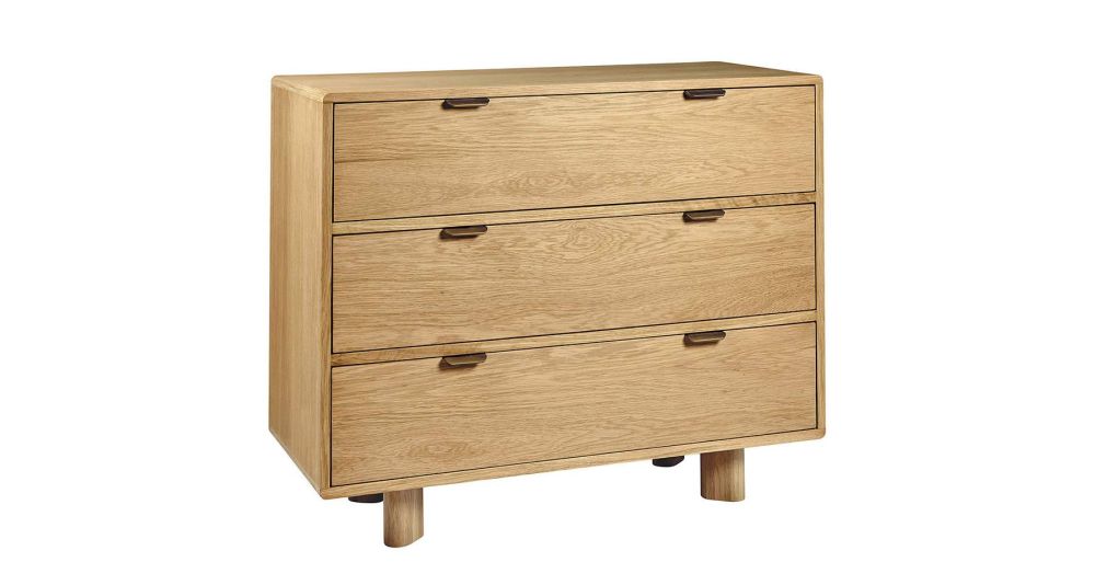 Commode en bois de chêne clair Simona