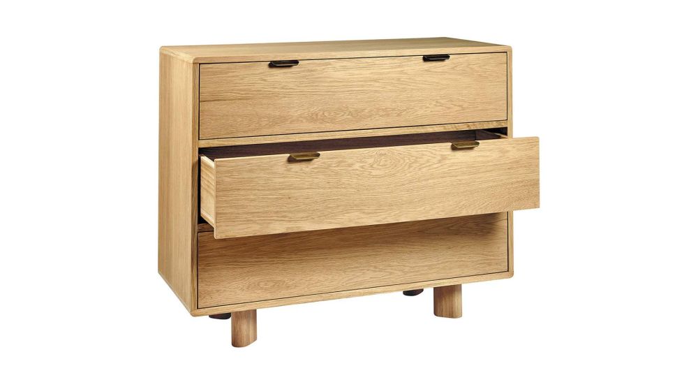 Commode en bois de chêne clair Simona