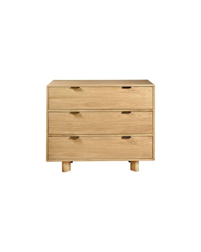 Commode en bois de chêne clair Simona 1